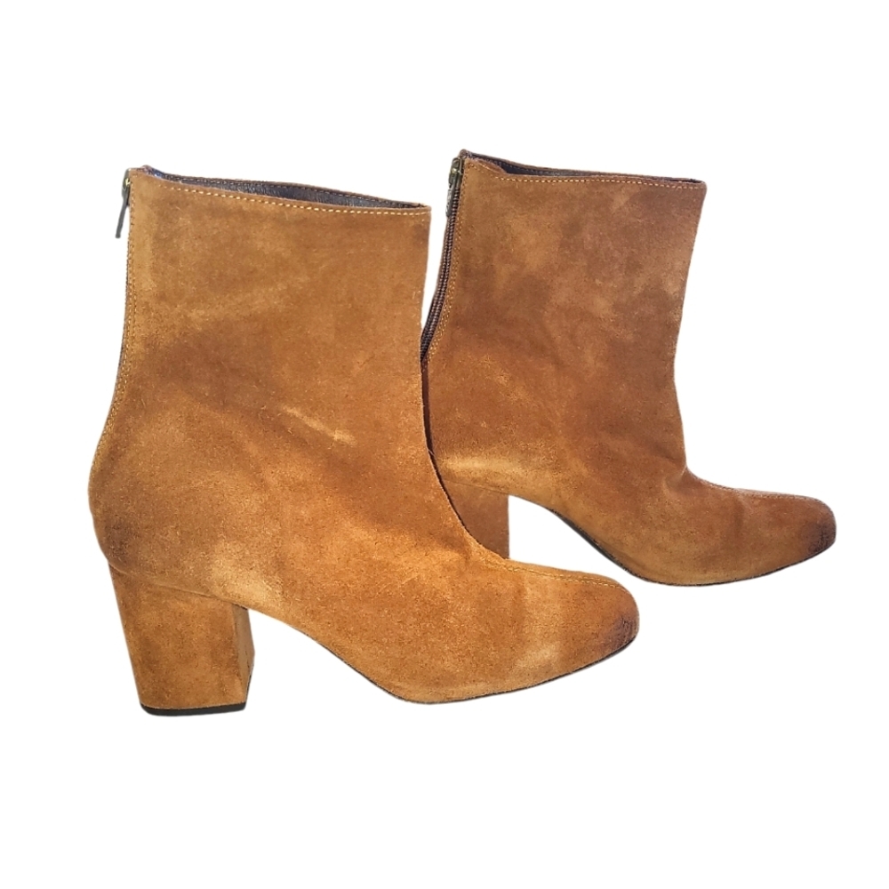 Free People Cecile ankle boots brown/camel sz EU 40 US 9 suede